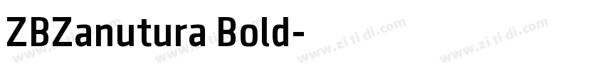 ZBZanutura Bold字体转换